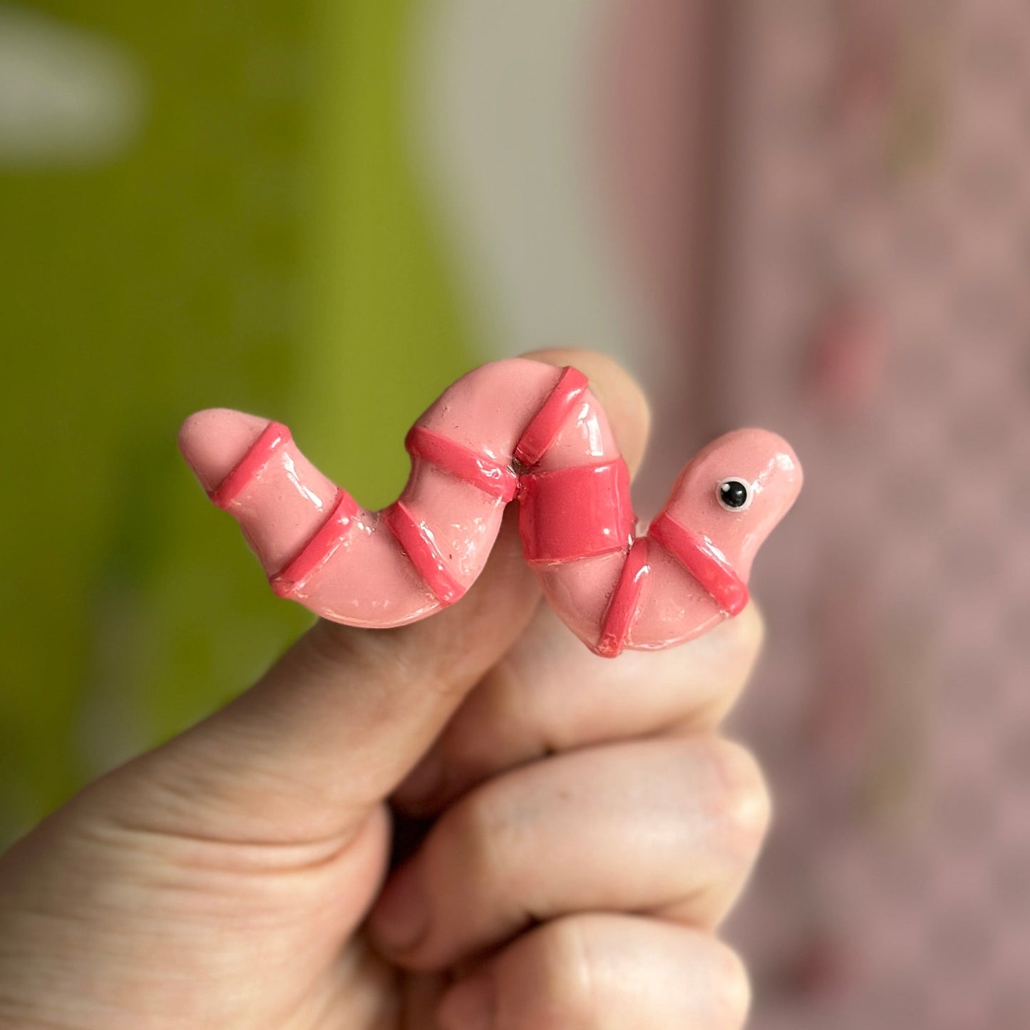 Worm Pin Badge
