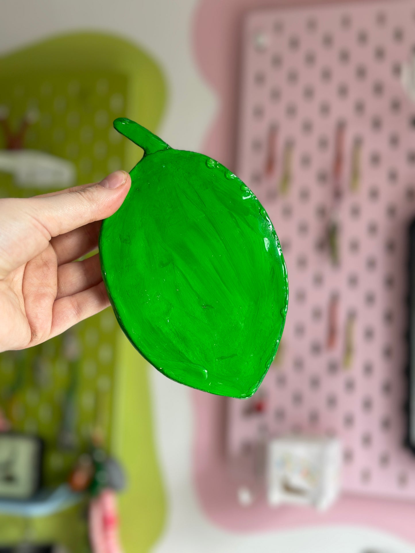 Ladybird Leaf Shaped Trinket Dish