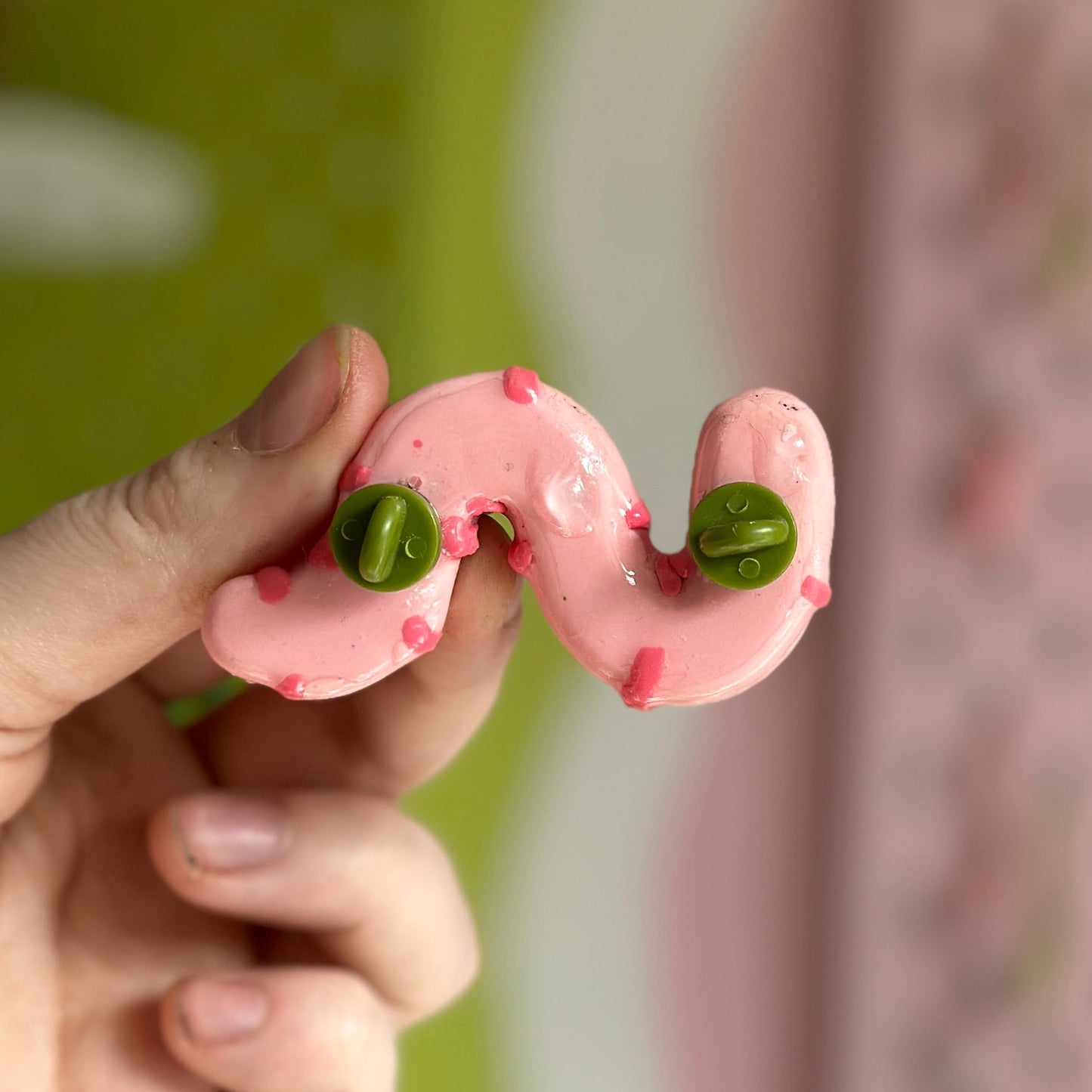 Chunky Worm Pin Badge